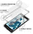 HTC 10 Case, Ghostek® Covert Clear Series Premium Slim Hybrid | w/Screen Protector | Ultra Fit (Color in image: Dark Gray)