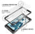 HTC 10 Case, Ghostek® Covert Dark Grey Series Premium Slim Hybrid | w/Screen Protector | Ultra Fit (Color in image: Gold)