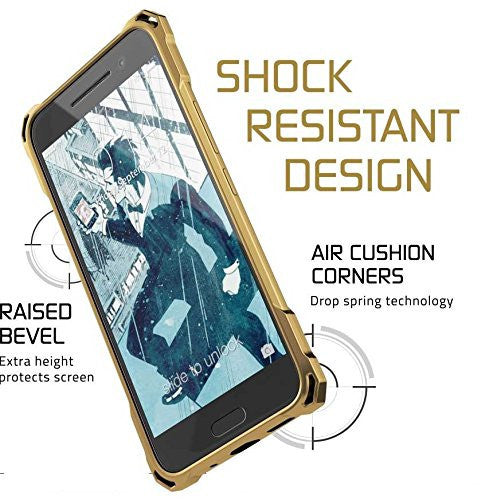 HTC 10 Case, Ghostek® Covert Gold Series Premium Slim Hybrid | w/Screen Protector | Ultra Fit (Color in image: Peach)