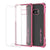 HTC 10 Case, Ghostek® Covert Pink Series Premium Slim Hybrid | w/Screen Protector | Ultra Fit (Color in image: Rose Pink)