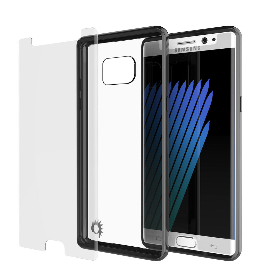 Note 7 Case Punkcase® LUCID 2.0 Black Series w/ PUNK SHIELD Screen Protector | Ultra Fit (Color in image: clear)