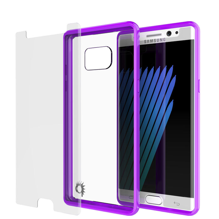 Note 7 Case Punkcase® LUCID 2.0 Purple Series w/ PUNK SHIELD Screen Protector | Ultra Fit (Color in image: light blue)