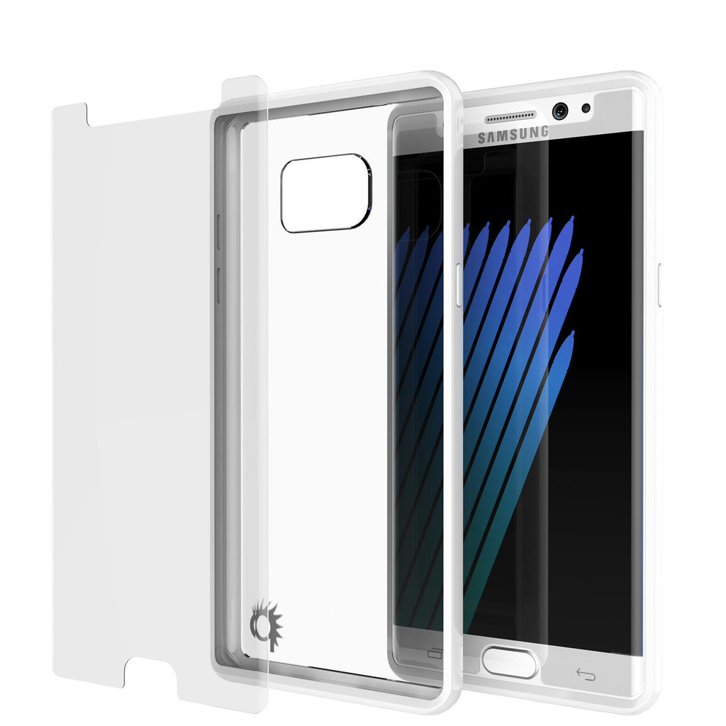 Note 7 Case Punkcase® LUCID 2.0 White Series w/ PUNK SHIELD Screen Protector | Ultra Fit (Color in image: clear)