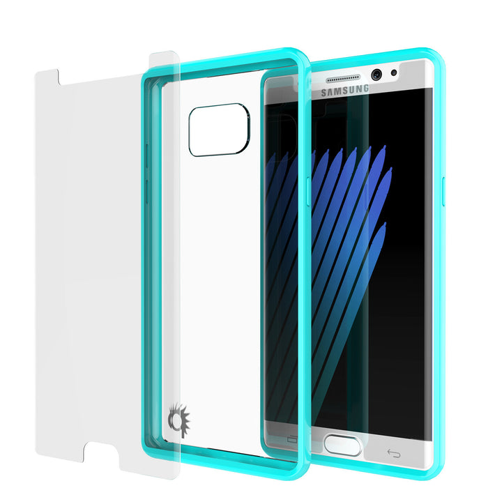 Note 7 Case Punkcase® LUCID 2.0 Teal Series w/ PUNK SHIELD Screen Protector | Ultra Fit (Color in image: light blue)