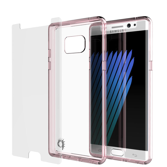 Note 7 Case Punkcase® LUCID 2.0 Crystal Pink Series w/ PUNK SHIELD Screen Protector | Ultra Fit (Color in image: crystal black)