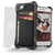iPhone 8 Wallet Case, Ghostek Exec Black Series | Slim Armor Hybrid Impact Bumper | TPU PU Leather Credit Card Slot Holder Sleeve Cover (Color in image: Brown)
