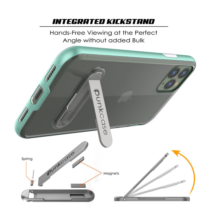 iPhone 12 Pro Case, PUNKcase [LUCID 3.0 Series] [Slim Fit] Protective Cover w/ Integrated Screen Protector [Teal] (Color in image: Grey)