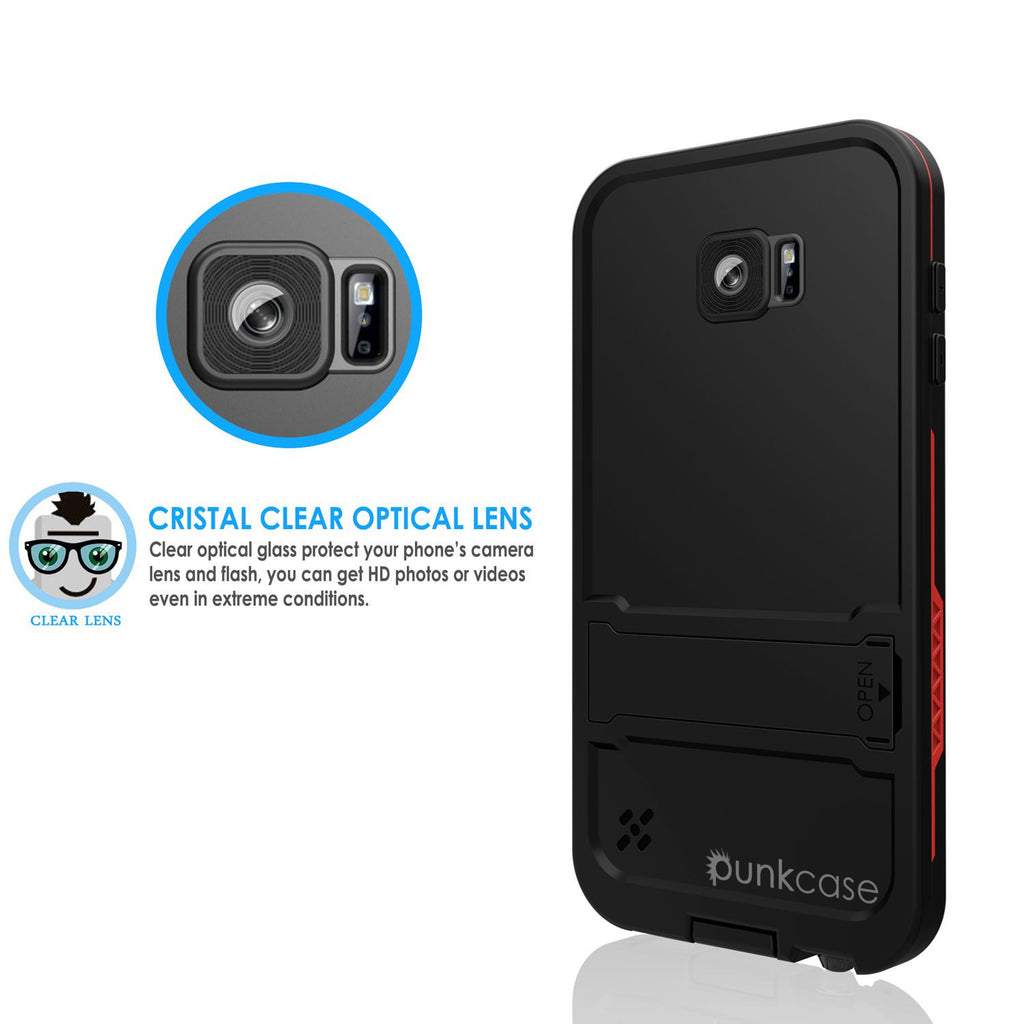 Galaxy S6 Waterproof Case, Punkcase SpikeStar Red Water/Shock/Dirt/Snow Proof | Lifetime Warranty (Color in image: light green)