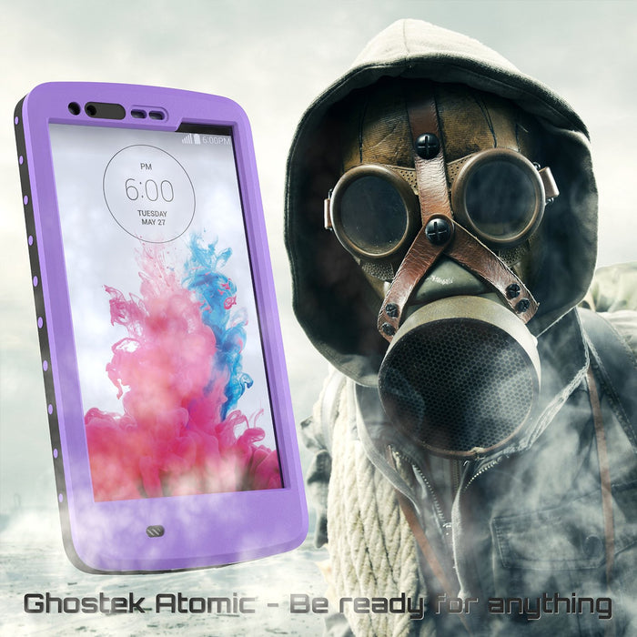 LG G3 Waterproof Case, Ghostek Atomic PURPLE W/ Attached Screen Protector  Slim Fitted  LG G3 (Color in image: green)