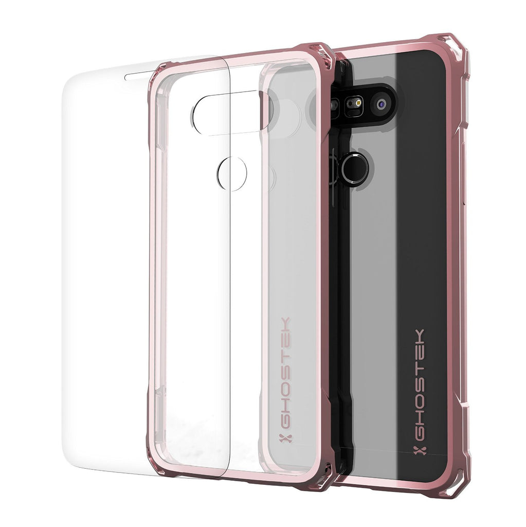 LG G5 Case, Ghostek® Clear Pink Premium Slim Hybrid Protective Cover | Lifetime Warranty Exchange (Color in image: PInk)