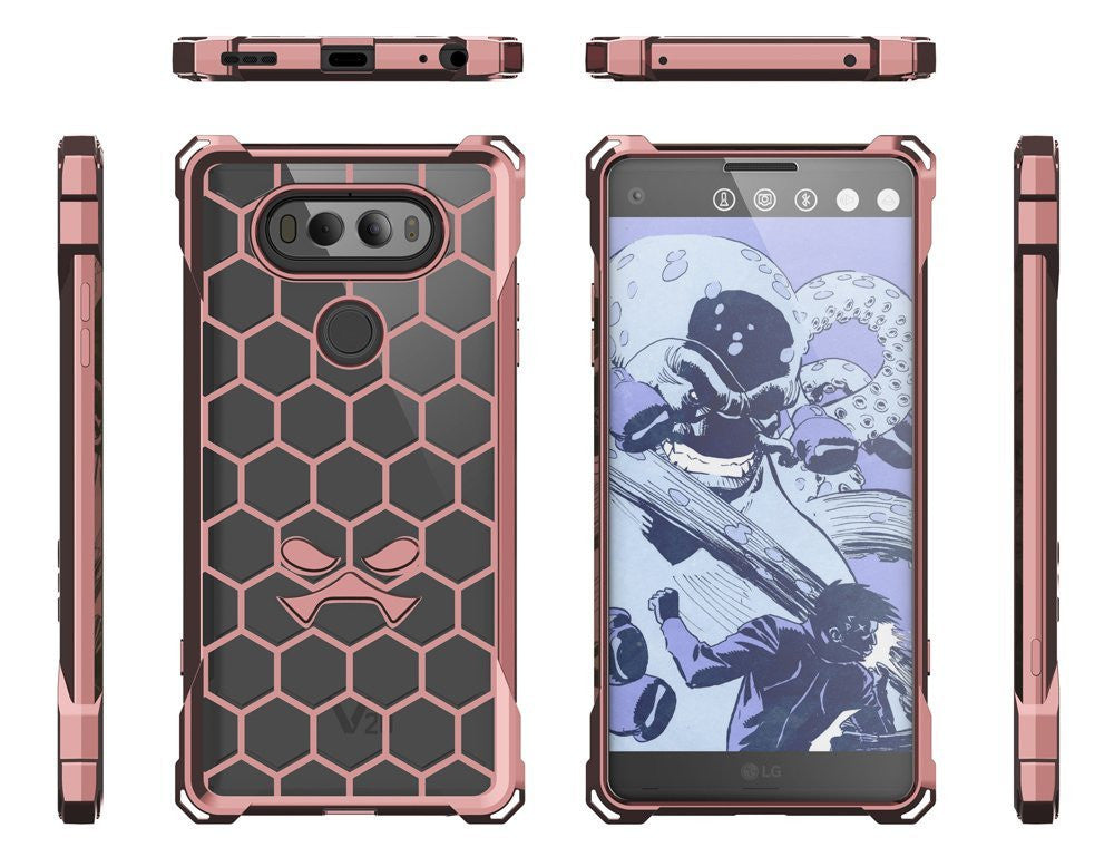 LG v20 Case, Ghostek® Covert Peach, Premium Impact Protective Armor | Lifetime Warranty Exchange (Color in image: clear)