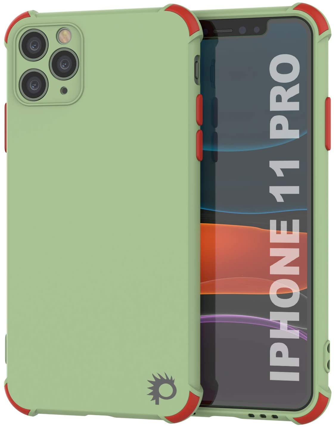 Punkcase Protective & Lightweight TPU Case [Sunshine Series] for iPhone 11 Pro [Light Green] (Color in image: Light Green)