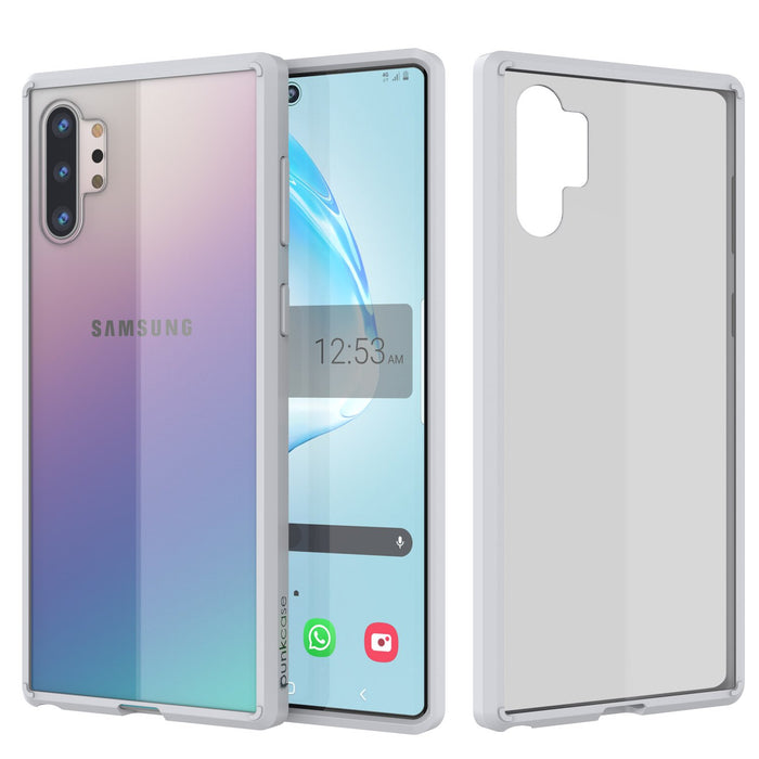Galaxy Note 10+ Plus Punkcase Lucid-2.0 Series Slim Fit Armor White Case Cover (Color in image: White)