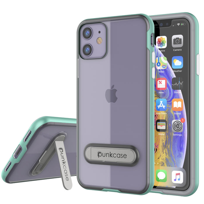 iPhone 11 Case, PUNKcase [LUCID 3.0 Series] [Slim Fit] Armor Cover w/ Integrated Screen Protector [Teal] (Color in image: Teal)