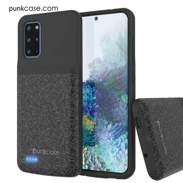 PunkJuice S20+ Plus Battery Case Patterned Black - Fast Charging Power Juice Bank with 6000mAh (Color in image: Rose-Gold)