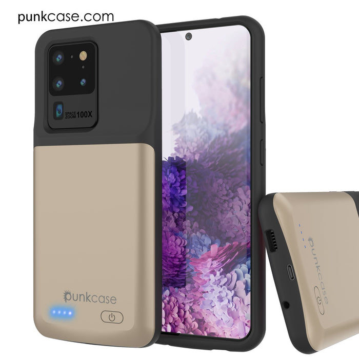 PunkJuice S20 Ultra Battery Case Gold - Fast Charging Power Juice Bank with 6000mAh (Color in image: Rose-Gold)