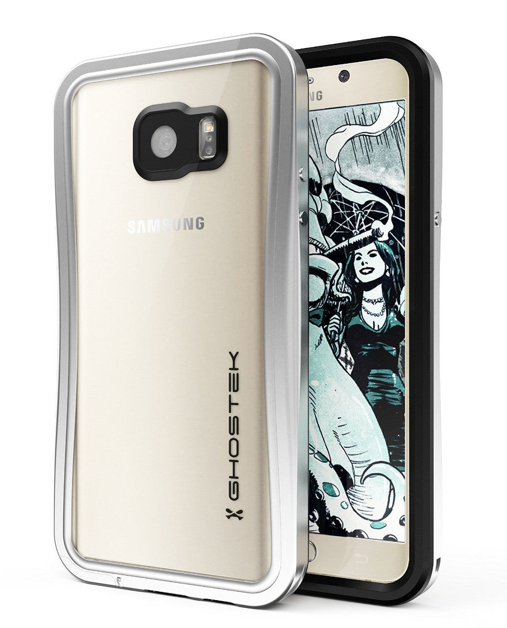 Note 5 Waterproof Case, Ghostek® Atomic 2.0 Series Silver for Samsung Galaxy Note 5 | Aluminum Frame (Color in image: Silver)