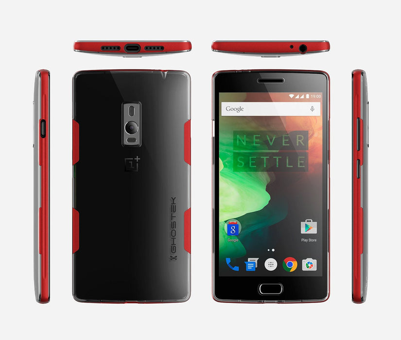 OnePlus 2 Case, Ghostek® Cloak Red Series for OnePlus 2 Slim Hybrid | Lifetime Warranty Exchange (Color in image: gold)