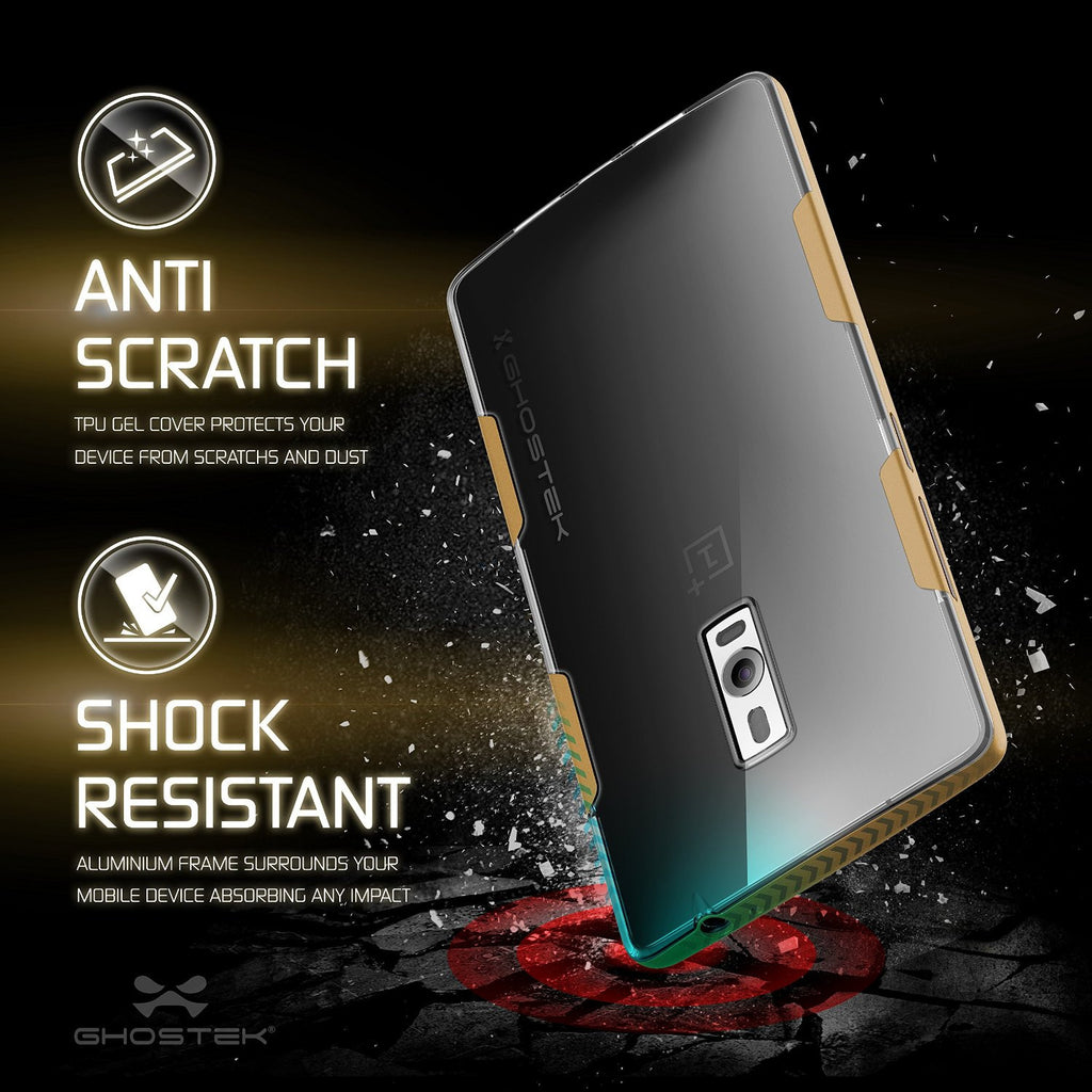 OnePlus 2 Case, Ghostek® Cloak Gold Series for OnePlus 2 Slim Hybrid | Lifetime Warranty Exchange (Color in image: black)