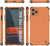 Punkcase Protective & Lightweight TPU Case [Sunshine Series] for iPhone 11 Pro Max [Orange] (Color in image: Dark Green)