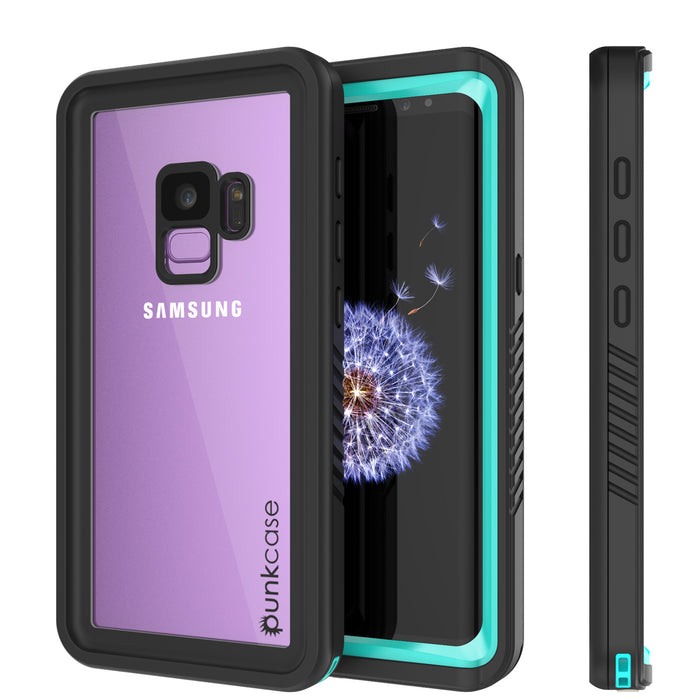 Galaxy S9 PLUS Waterproof Case, Punkcase [Extreme Series] [Slim Fit] [IP68 Certified] [Shockproof] [Snowproof] [Dirproof] Armor Cover W/ Built In Screen Protector for Samsung Galaxy S9+ [Teal] (Color in image: Teal)
