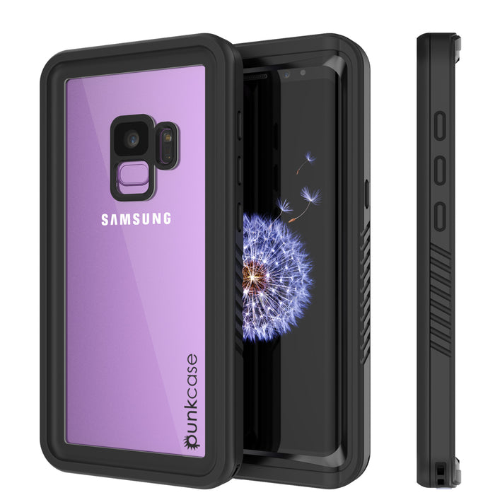 Galaxy S9 Waterproof Case, Punkcase [Extreme Series] [Slim Fit] [IP68 Certified] [Shockproof] [Snowproof] Armor Cover [Black] (Color in image: Black)