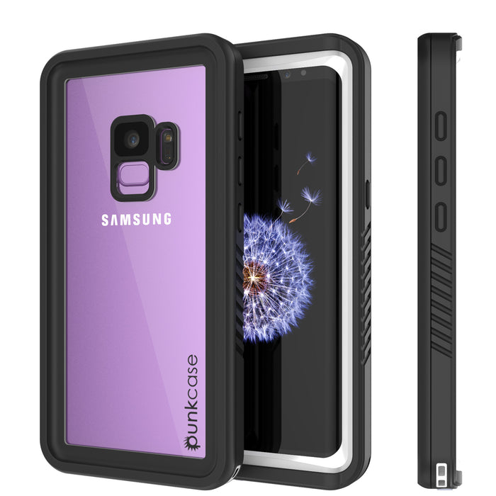 Galaxy S9 Waterproof Case, Punkcase [Extreme Series] [Slim Fit] [IP68 Certified] [Shockproof] [Snowproof] [Dirproof] Armor Cover [White] (Color in image: White)
