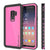 Galaxy S9 Plus Waterproof Case PunkCase StudStar Pink Thin 6.6ft Underwater IP68 Shock/Snow Proof (Color in image: pink)