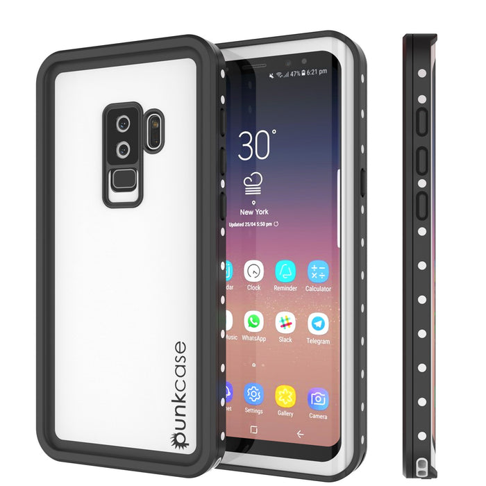 Galaxy S9 Plus Waterproof Case, Punkcase StudStar White Thin 6.6ft Underwater IP68 Shock/Snow Proof (Color in image: white)