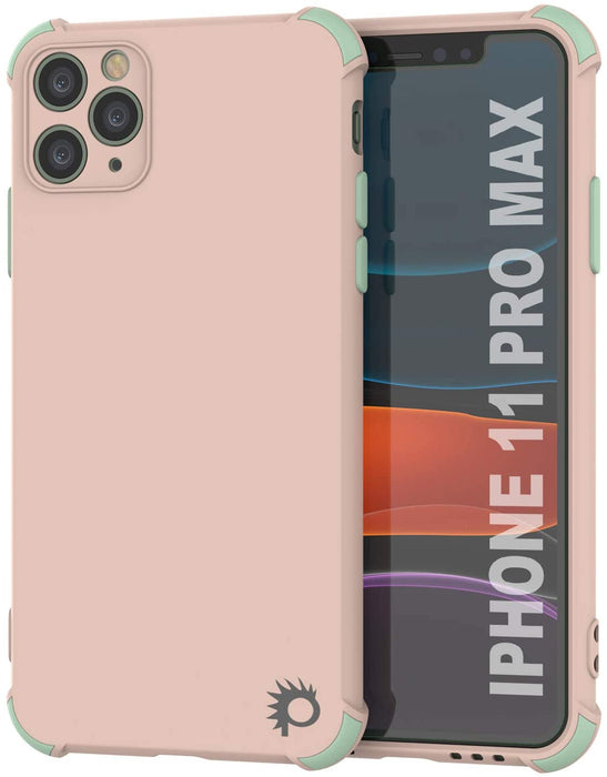 Punkcase Protective & Lightweight TPU Case [Sunshine Series] for iPhone 11 Pro Max [Pink] (Color in image: Pink)