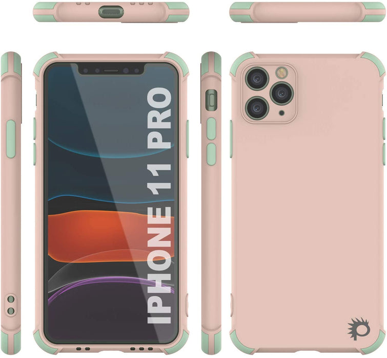 Punkcase Protective & Lightweight TPU Case [Sunshine Series] for iPhone 11 Pro [Pink] (Color in image: Light Green)