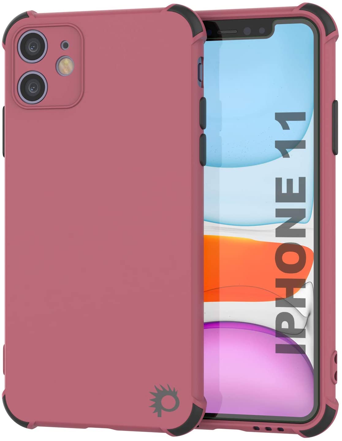 Punkcase Protective & Lightweight TPU Case [Sunshine Series] for iPhone 11 [Rose] (Color in image: Rose)