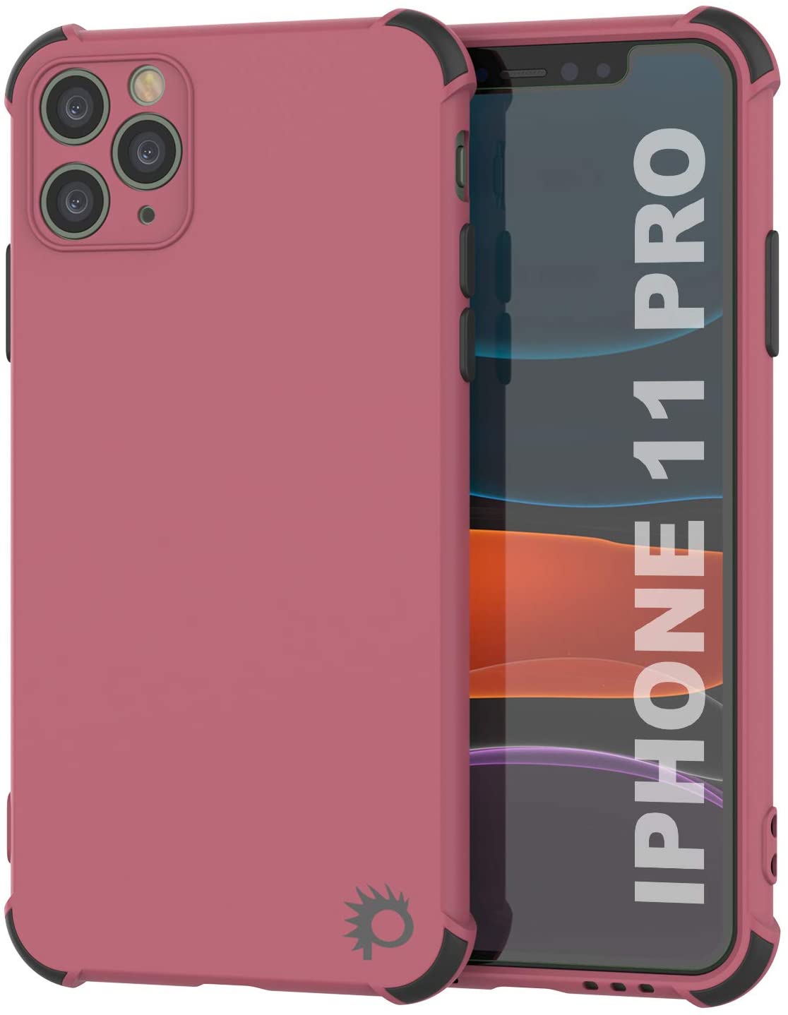 Punkcase Protective & Lightweight TPU Case [Sunshine Series] for iPhone 11 Pro [Rose] (Color in image: Rose)