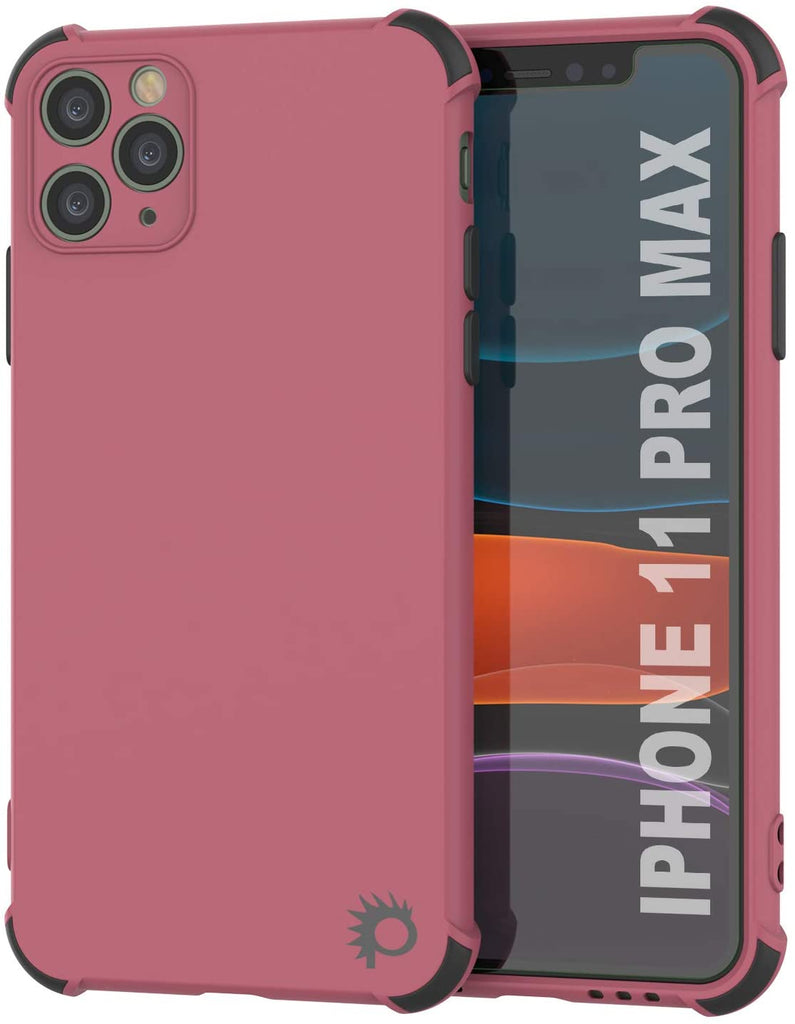 Punkcase Protective & Lightweight TPU Case [Sunshine Series] for iPhone 11 Pro Max [Rose] (Color in image: Rose)