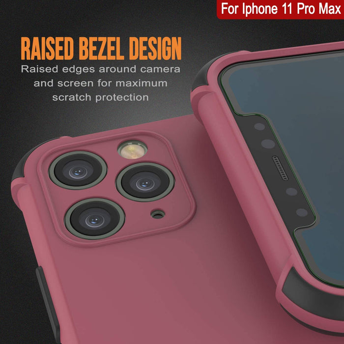 Punkcase Protective & Lightweight TPU Case [Sunshine Series] for iPhone 11 Pro Max [Rose] (Color in image: Orange)