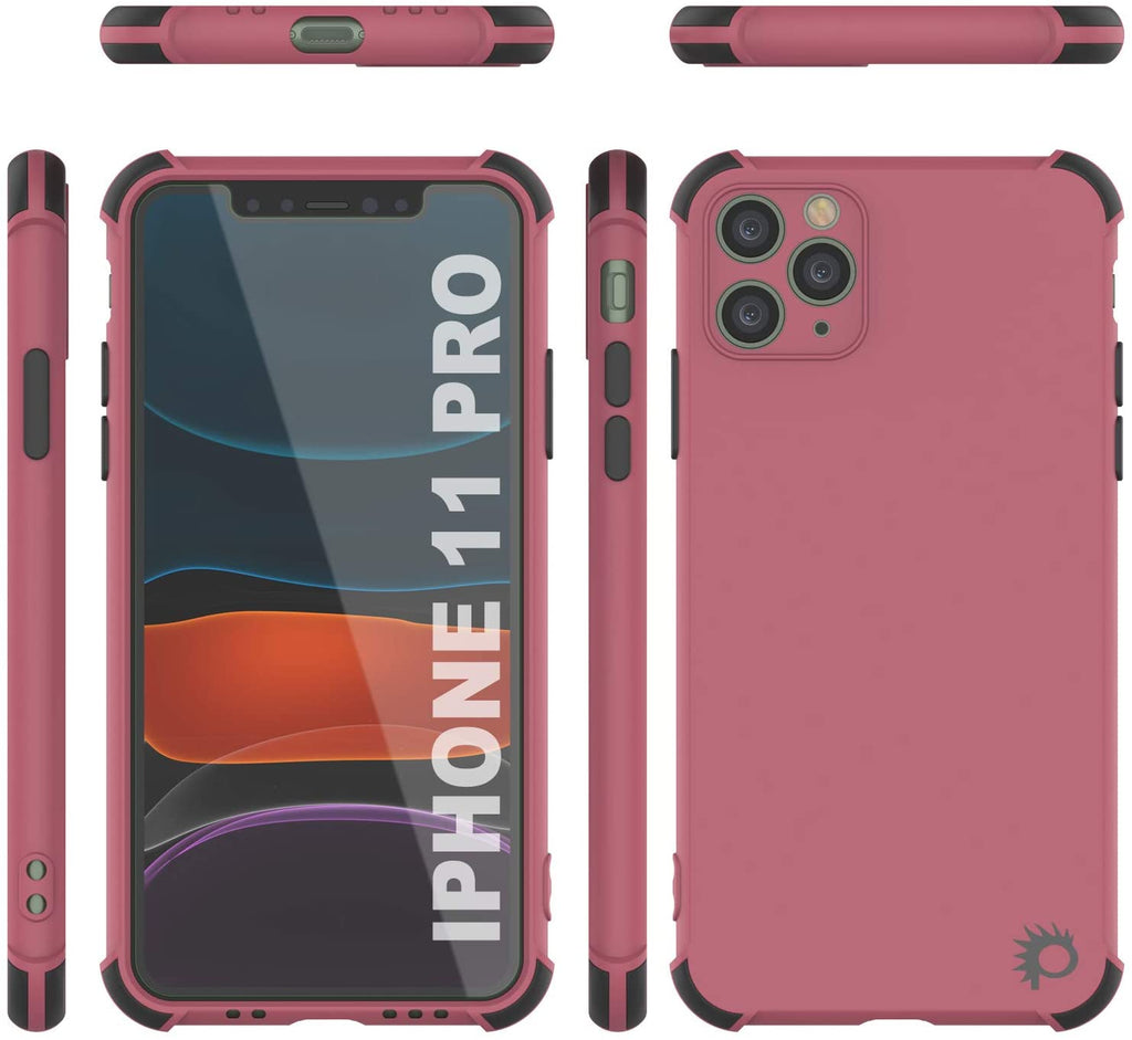 Punkcase Protective & Lightweight TPU Case [Sunshine Series] for iPhone 11 Pro [Rose] (Color in image: Pink)