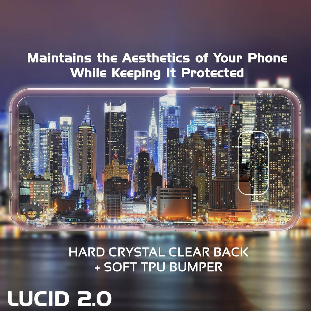 Maintains the Aesthet While Keeping cs of Your Phone tf Protected + SOFT TPU BUMPER LUCID 2.0 (Color in image: crystal black)