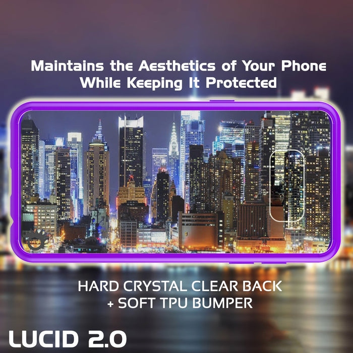 Maintains the Aesthetics of Your Phone While Keeping It Protected + SOFT TPU BUMPER LUCID 2.0 (Color in image: light blue)