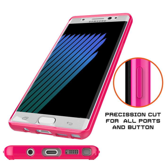 Note 7 Case Punkcase® LUCID 2.0 Pink Series w/ PUNK SHIELD Screen Protector | Ultra Fit (Color in image: white)