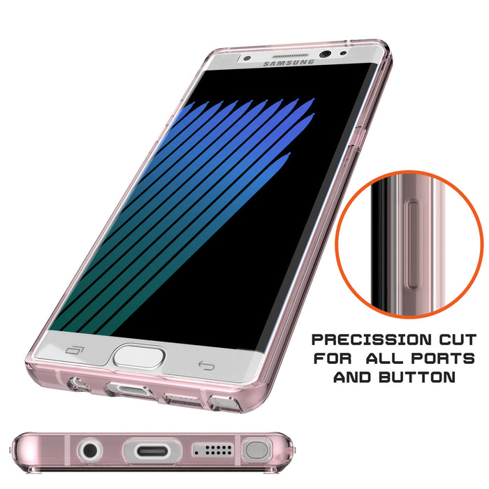 Note 7 Case Punkcase® LUCID 2.0 Crystal Pink Series w/ PUNK SHIELD Screen Protector | Ultra Fit (Color in image: light blue)