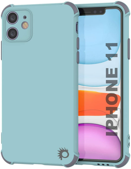 Punkcase Protective & Lightweight TPU Case [Sunshine Series] for iPhone 11 [Teal] (Color in image: Teal)