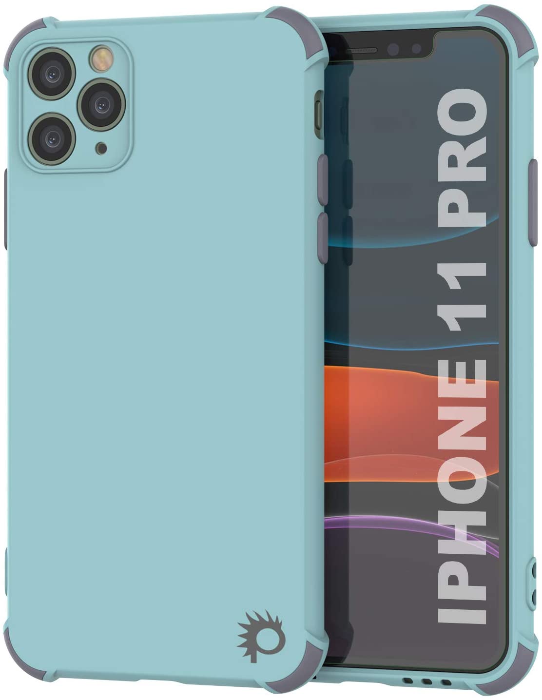 Punkcase Protective & Lightweight TPU Case [Sunshine Series] for iPhone 11 Pro [Teal] (Color in image: Teal)