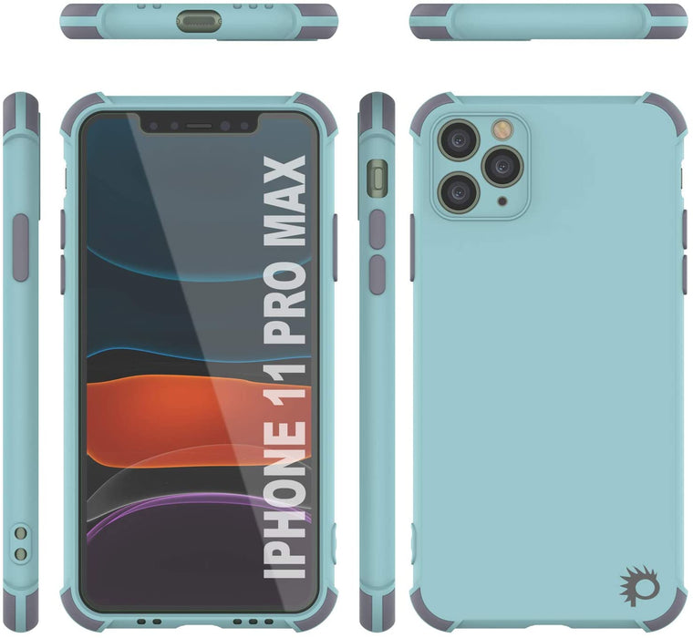 Punkcase Protective & Lightweight TPU Case [Sunshine Series] for iPhone 11 Pro Max [Teal] (Color in image: Light Green)