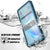 PunkCase Galaxy Note 10+ Plus Waterproof Case, [KickStud Series] Armor Cover [Light-Blue] (Color in image: White)