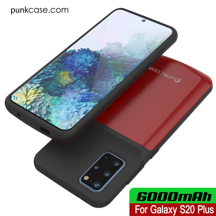 PunkJuice S20+ Plus Battery Case Red - Fast Charging Power Juice Bank with 6000mAh (Color in image: All Blue)