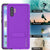 PunkCase Galaxy Note 10 Waterproof Case, [KickStud Series] Armor Cover [Purple] (Color in image: Clear)
