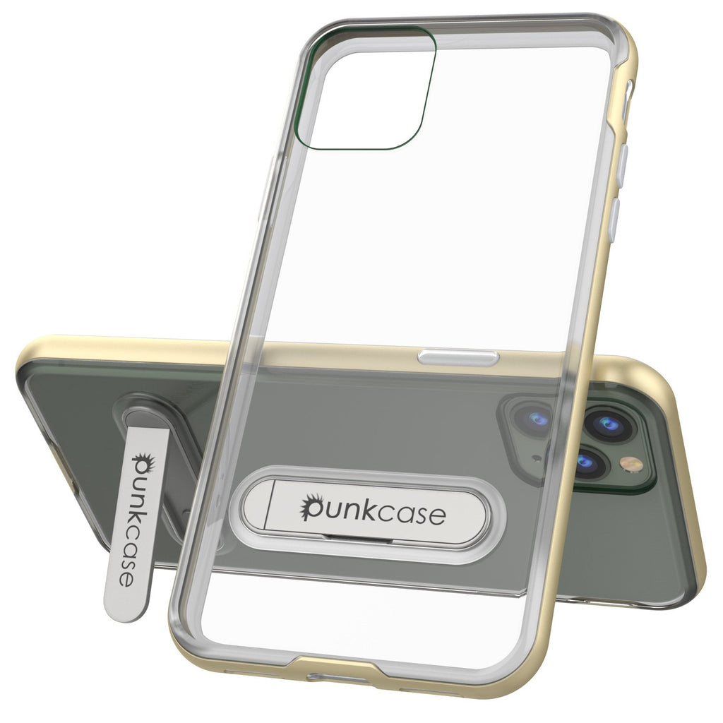 iPhone 12 Pro Case, PUNKcase [LUCID 3.0 Series] [Slim Fit] Protective Cover w/ Integrated Screen Protector [Gold] (Color in image: Silver)