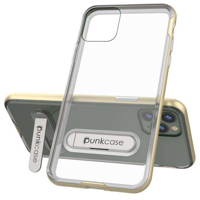 iPhone 11 Pro Case, PUNKcase [LUCID 3.0 Series] [Slim Fit] Armor Cover w/ Integrated Screen Protector [Gold] (Color in image: Silver)