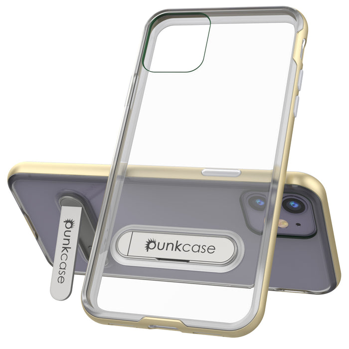 iPhone 11 Case, PUNKcase [LUCID 3.0 Series] [Slim Fit] Armor Cover w/ Integrated Screen Protector [Gold] (Color in image: Silver)