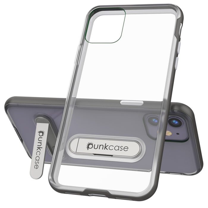 iPhone 12 Case, PUNKcase [LUCID 3.0 Series] [Slim Fit] Protective Cover w/ Integrated Screen Protector [Grey] (Color in image: Silver)